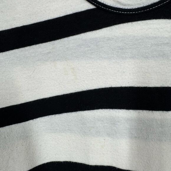 The GREAT. Striped V-Neck T-Shirt Women’s Size Large Cotton Casual Everyday - Picture 11 of 11